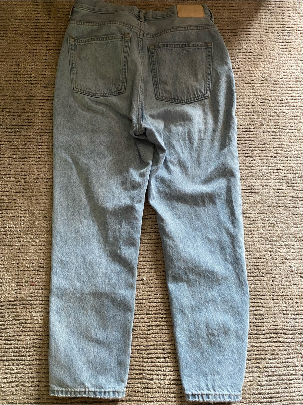 Everlane Two-Tone Patch and hand stitch mend cropped  Jeans - Picture 5 of 10